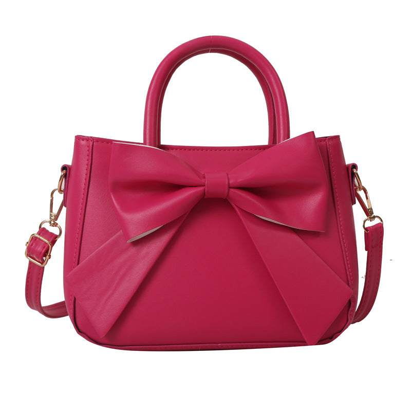 Bolso Pequeño Cuadrado Retro con Lazo Recortado a la Moda Estilo Bandolera o Hombro