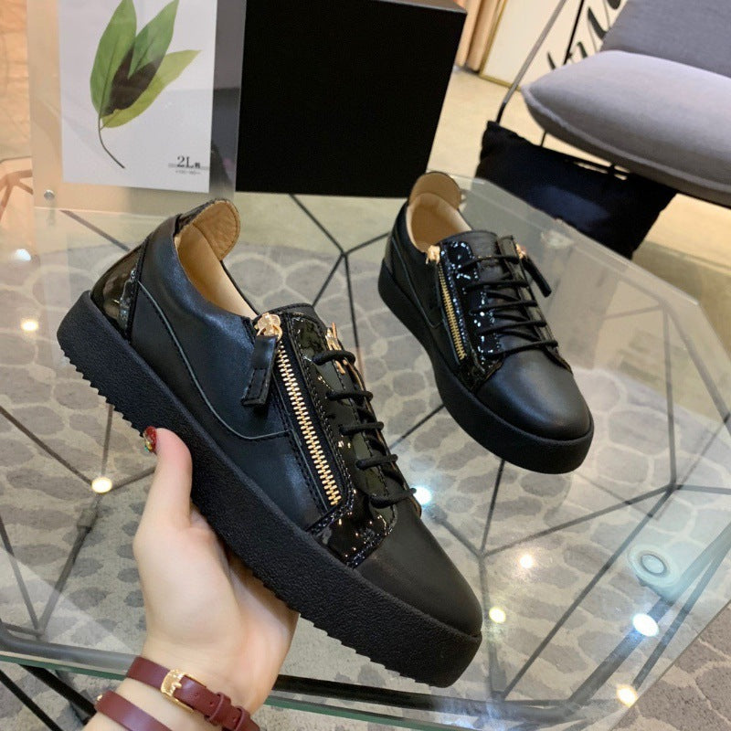 Zapatos casuales de moda de cuero de vaca para hombre Estilo Europeo