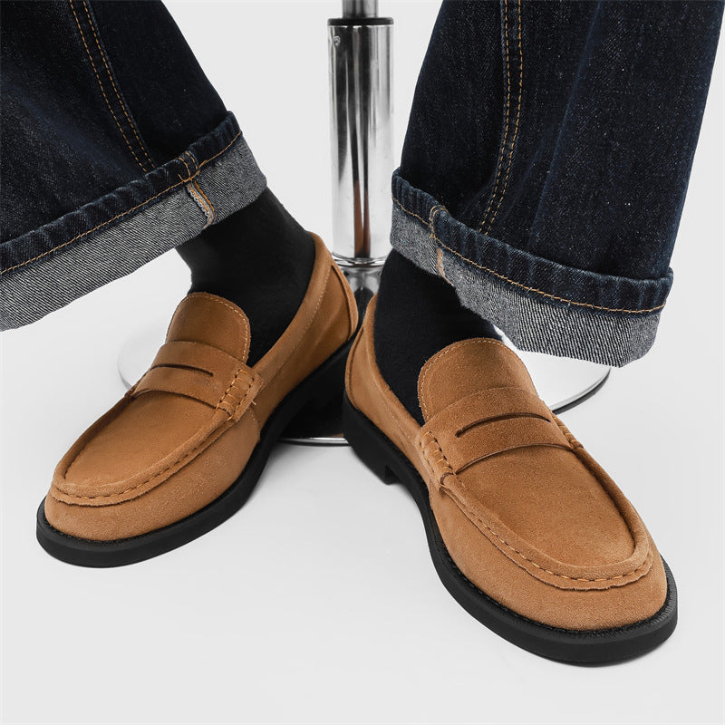 Zapatos Casuales de Negocios Retro sin Cordones para Hombre que Combinan con Todo