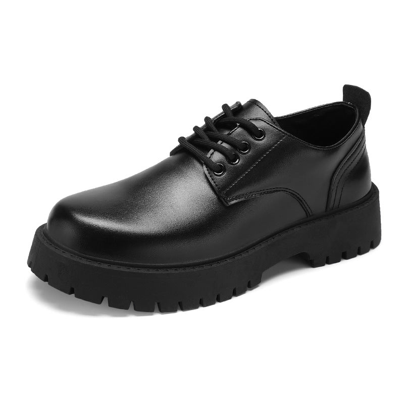 Zapatos de vestir negros de cuero impermeables para hombre