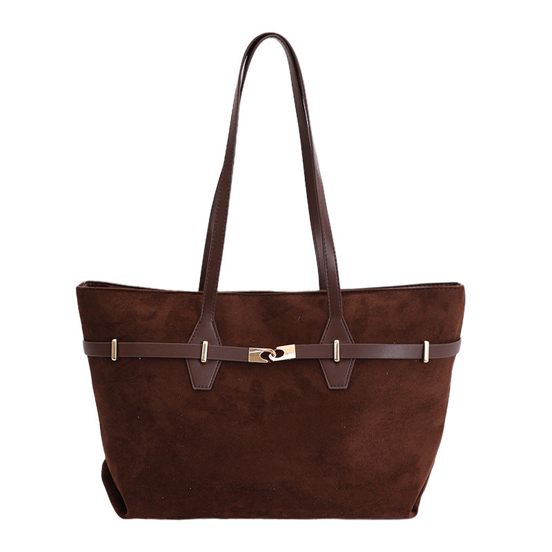 Retro Large-Capacity Tote Bag Women's Handbag
