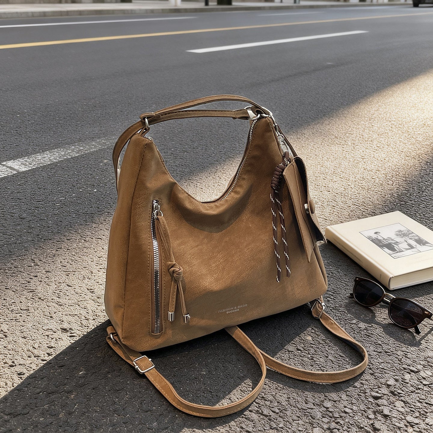 Bolso de hombro estilo Retro Matte para uso diario