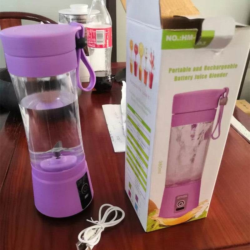 Licuadora portátil con USB recargable, mini batidora de jugo de fruta para cocina, exprimidor eléctrico simple portátil para el hogar