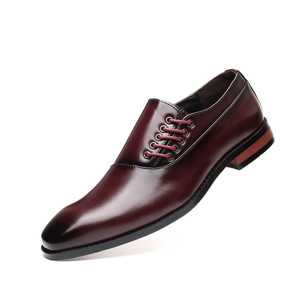 Zapatos de hombre japoneses de punta cuadrada de talla grande