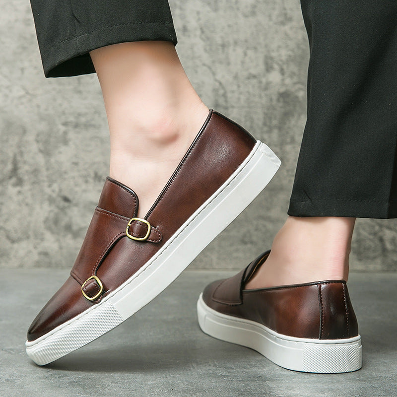 Zapatillas casual de negocios para hombre, estilo británico, que combinan con todo