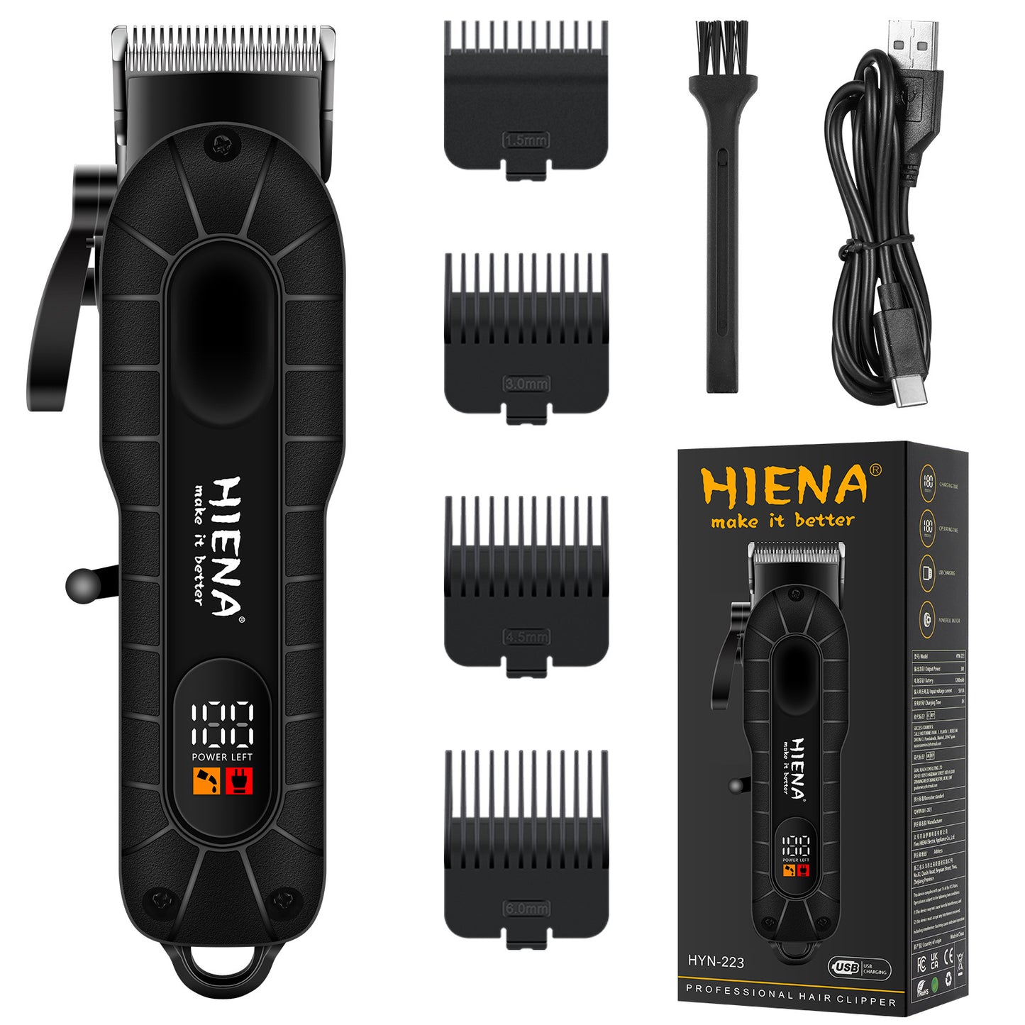 Set de afeitadora eléctrica retro para barbería