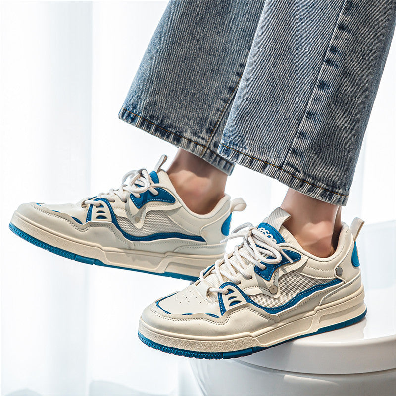 Zapatillas bajas de malla informales coreanas para hombre