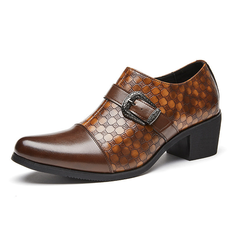 Nuevos Zapatos Casuales de Moda de Piel de Serpiente Cubana para Hombre