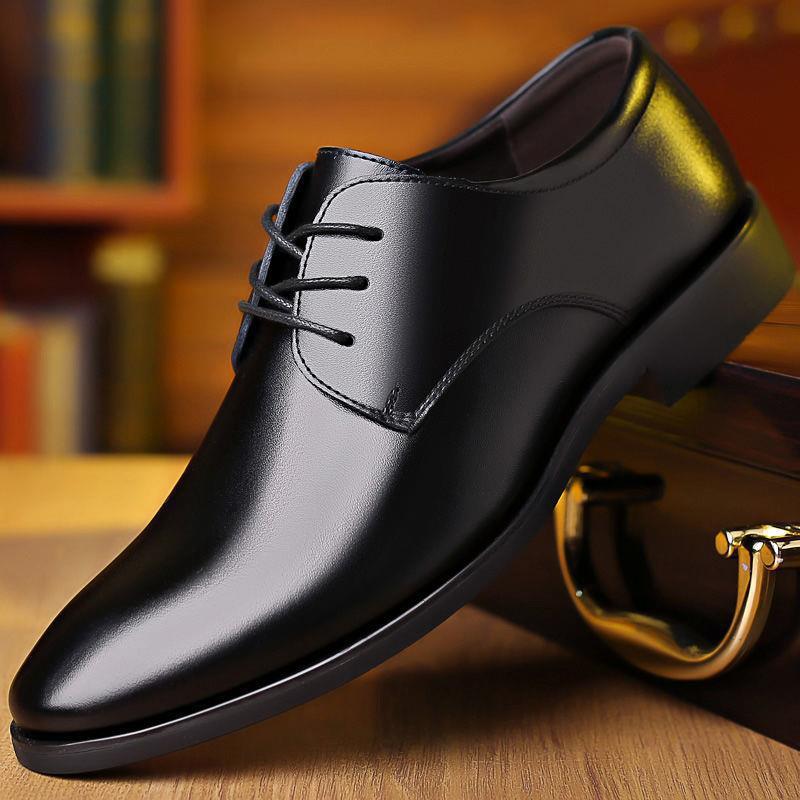 Zapatos de cuero de hombre, formales de negocios