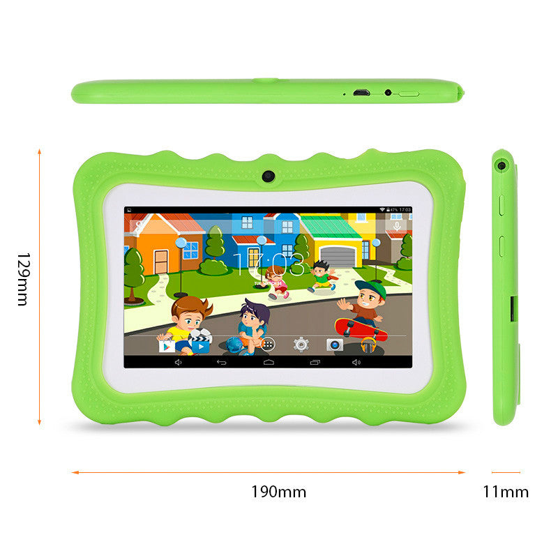 Tablet infantil A33 de 7 pulgadas con procesador Quad-core y diseño de dibujos animados