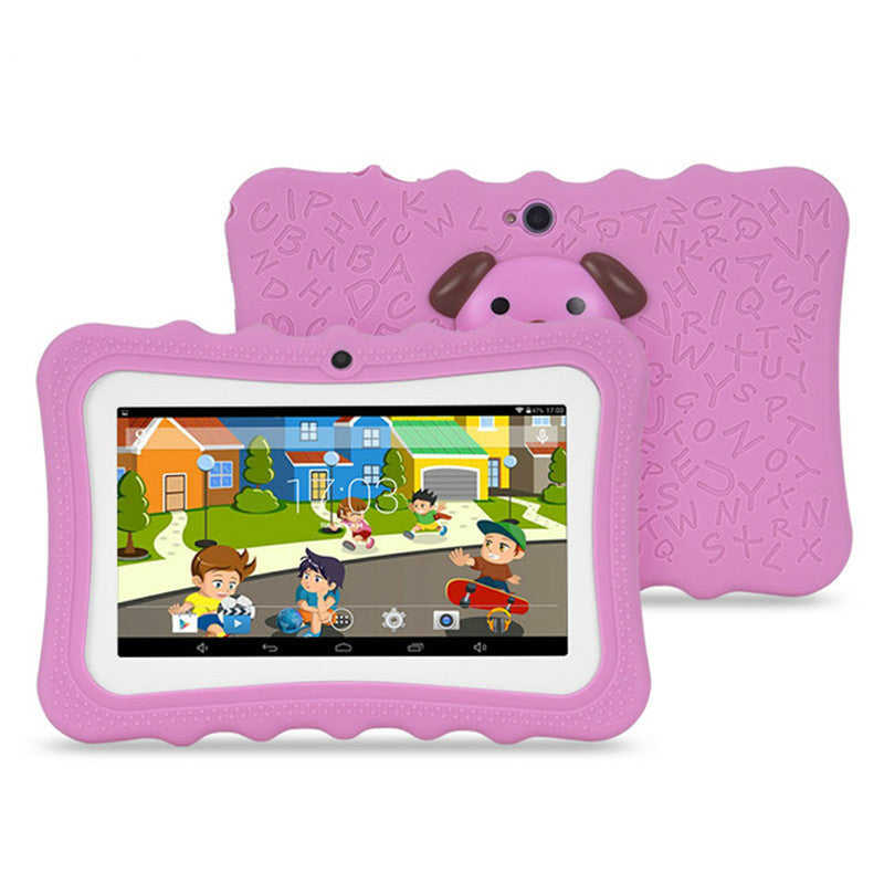 Tablet infantil A33 de 7 pulgadas con procesador Quad-core y diseño de dibujos animados
