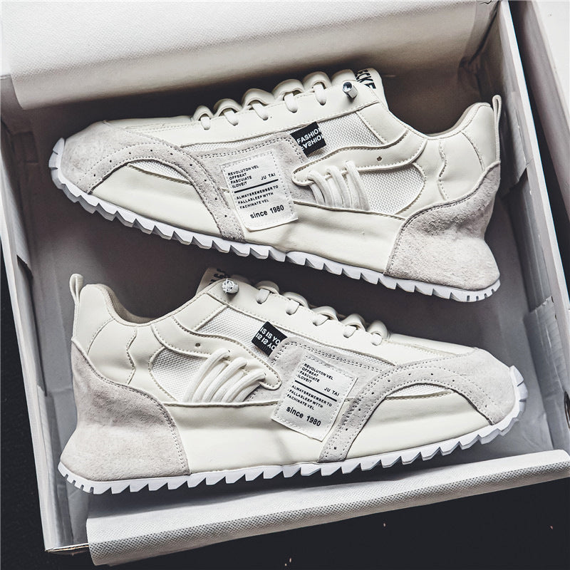 Zapatillas informales de hombre, nuevas, de primavera, que combinan con todo, de suela gruesa, con aumento de altura y antideslizantes.