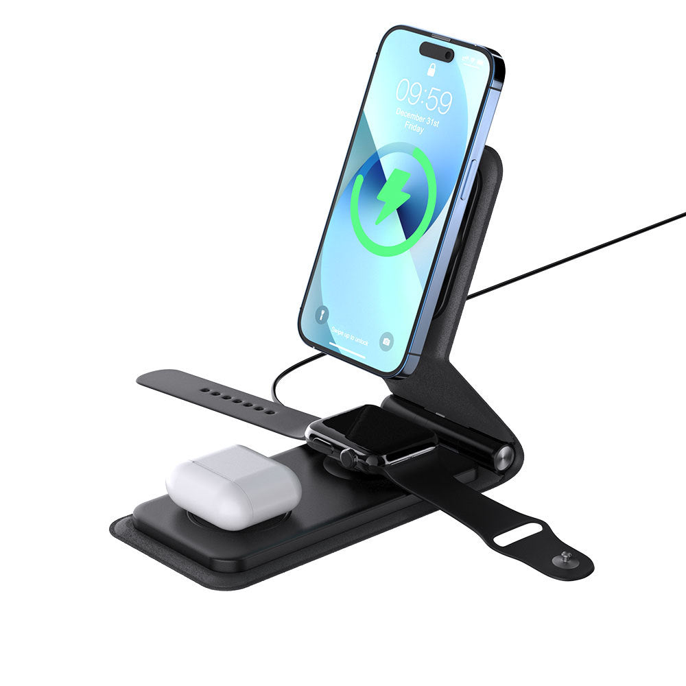 El nuevo cargador inalámbrico, cargador inalámbrico plegable 3 en 1