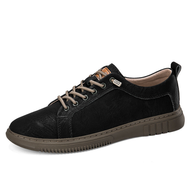 Zapatos planos casuales primavera-verano, de corte bajo con cordones