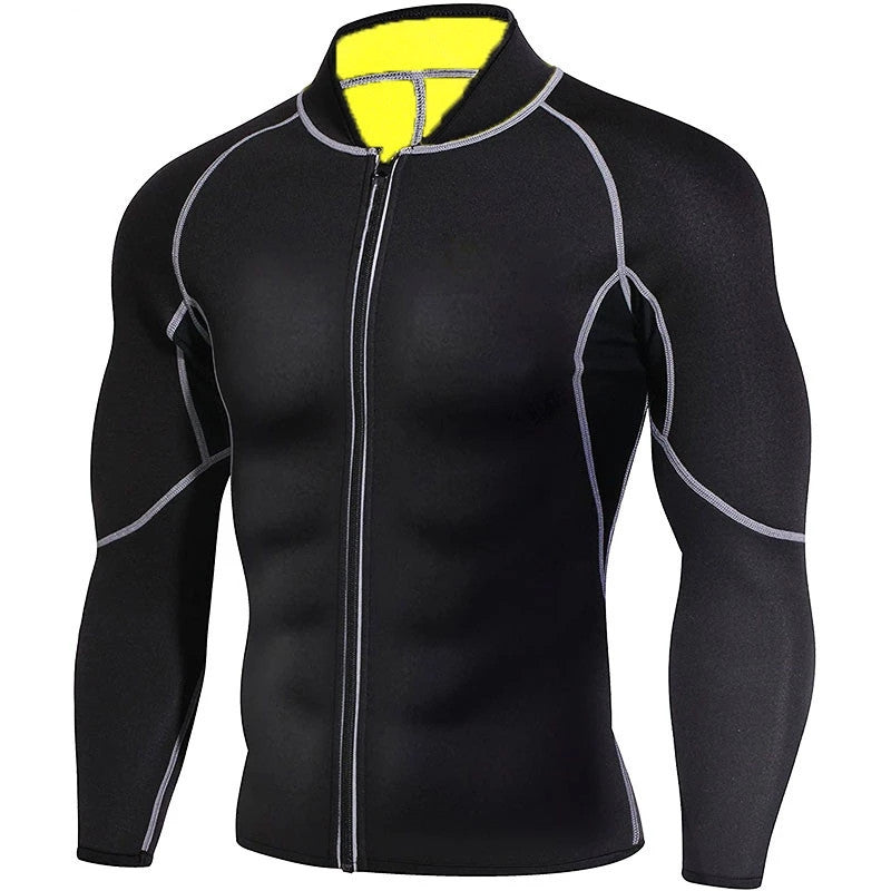 Traje de sauna de yoga y fitness deportivo de running para hombre