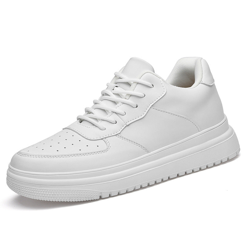 Zapatillas bajas blancas de estilo coreano informales para hombre