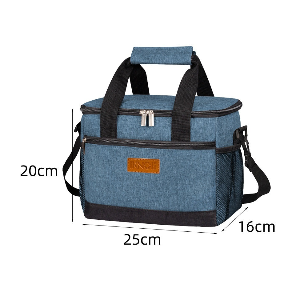 Bolsa Isotérmica Portátil para Exteriores Plegable Hecha de Tela Oxford Engrosada con Aislamiento a Prueba de Fugas