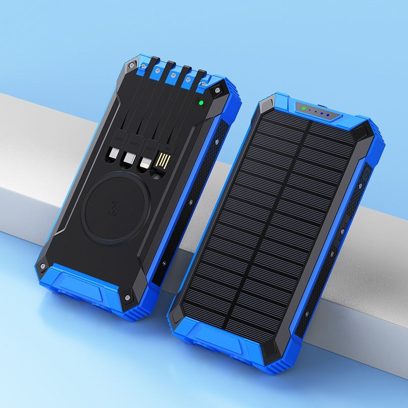 Cargador inalámbrico solar portátil