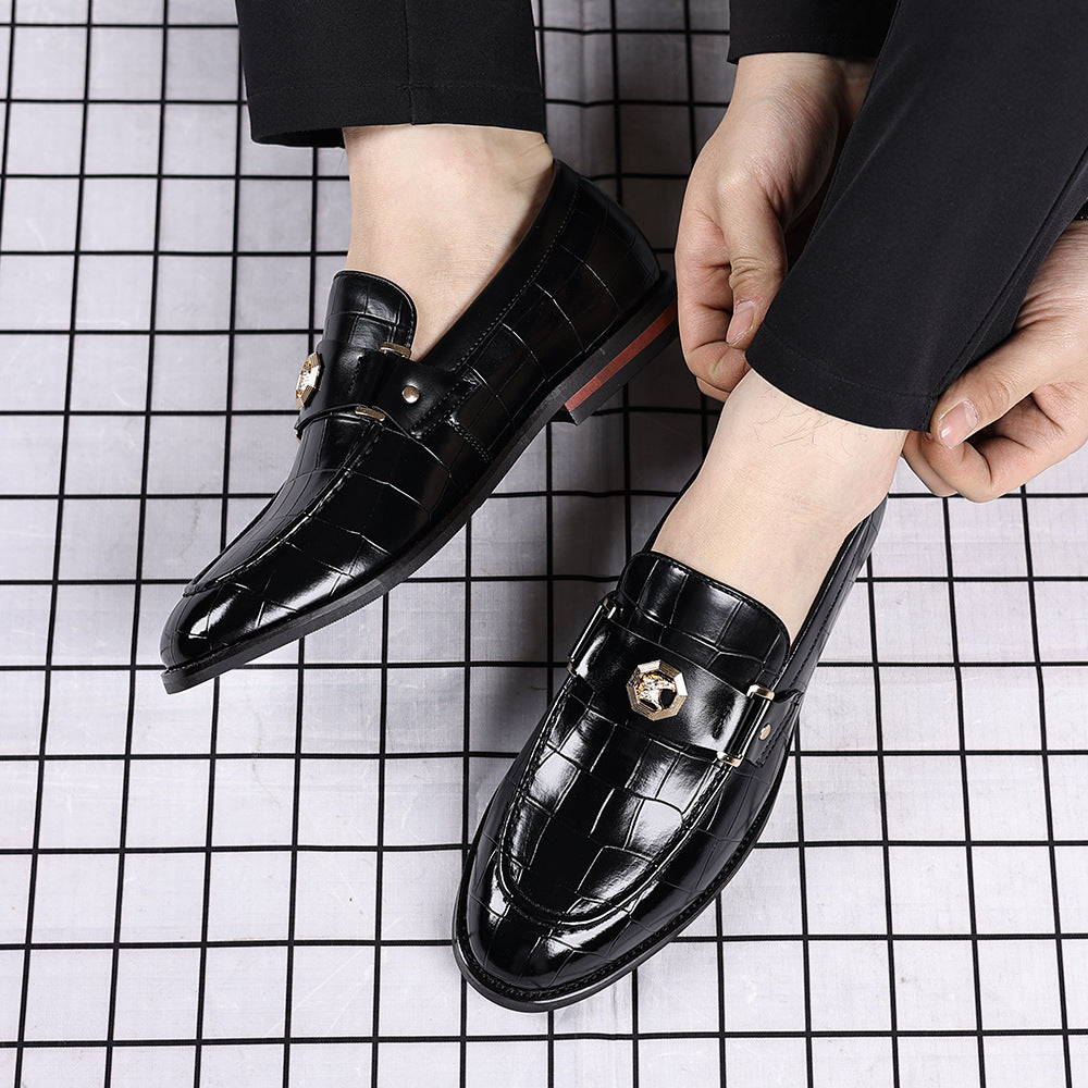 Mocasines casuales a cuadros de tallas grandes para hombre