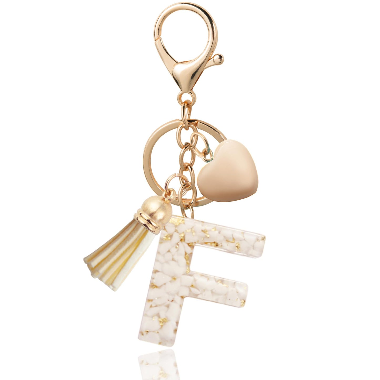 Fashionable Personalized Heart-shaped Pendant With White Shell Fragments Lettering And Tassel