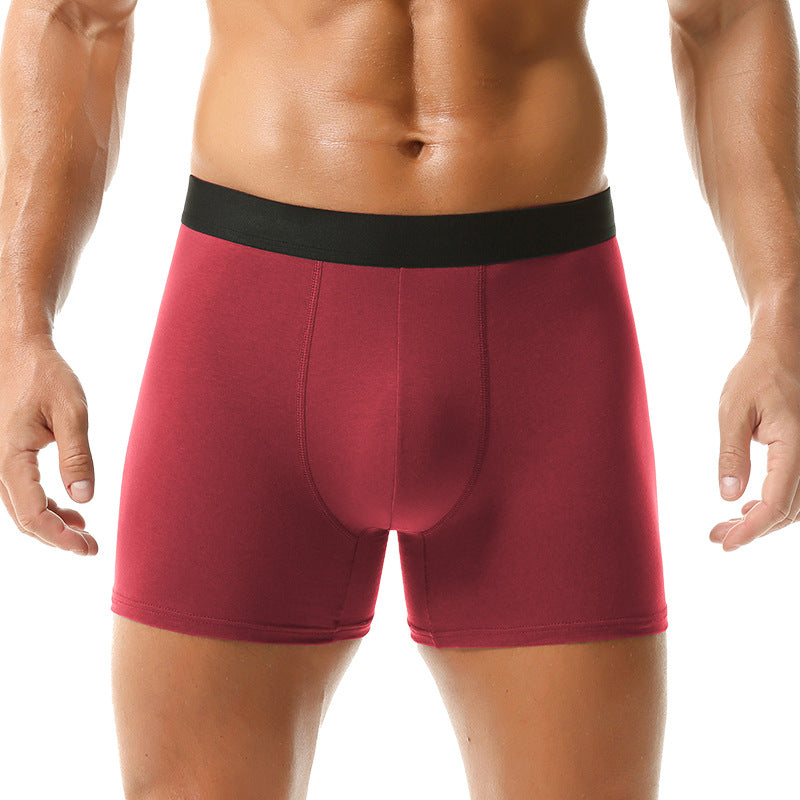 Mens Breathable Cotton Boxer Briefs Plus Size All-Season Intimates