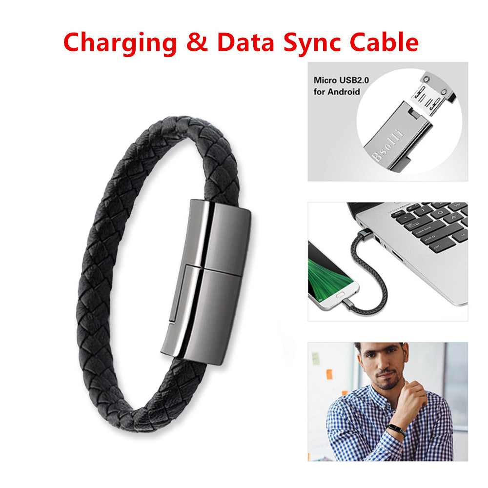 Nuevo cargador de pulsera Cable de carga USB Cable de carga de datos para iPhone 14 13 Max Cable USB C para teléfono Micro Cable