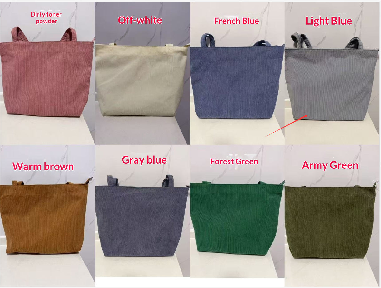Bolso de pana informal para mujer: a la moda, de tendencia y minimalista