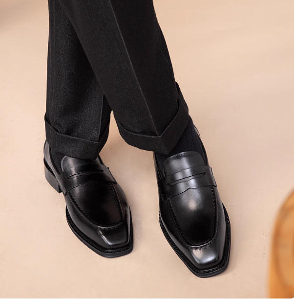 Zapatos casuales de cuero genuino para hombre para exteriores