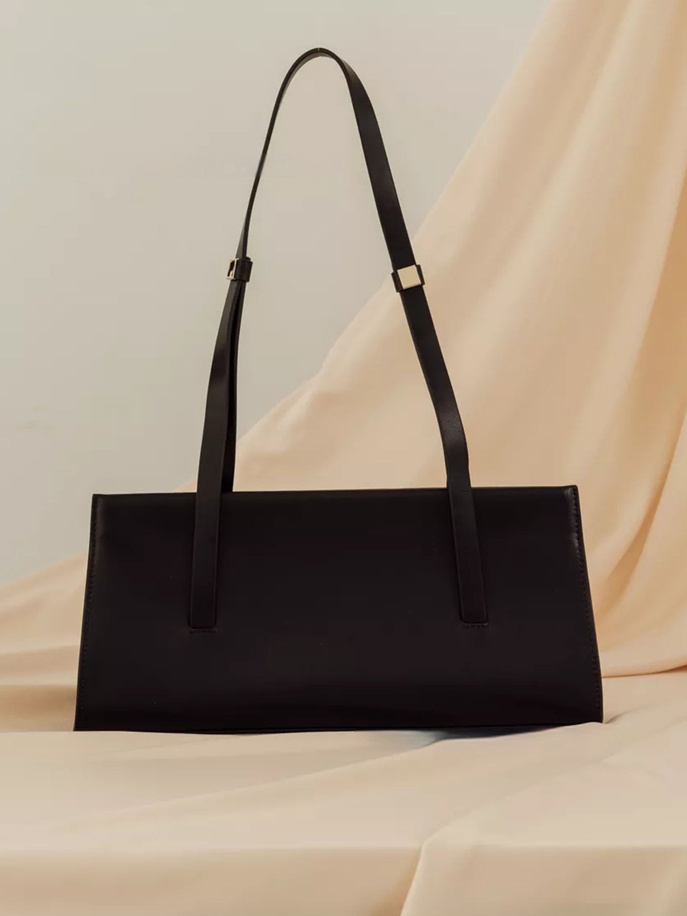 Bolso de Hombro Retro Chic Liso de Temporada Para el Trabajo
