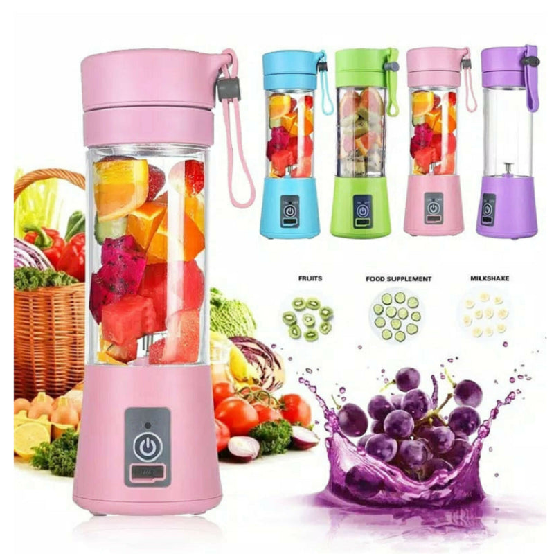 Licuadora portátil con USB recargable, mini batidora de jugo de fruta para cocina, exprimidor eléctrico simple portátil para el hogar