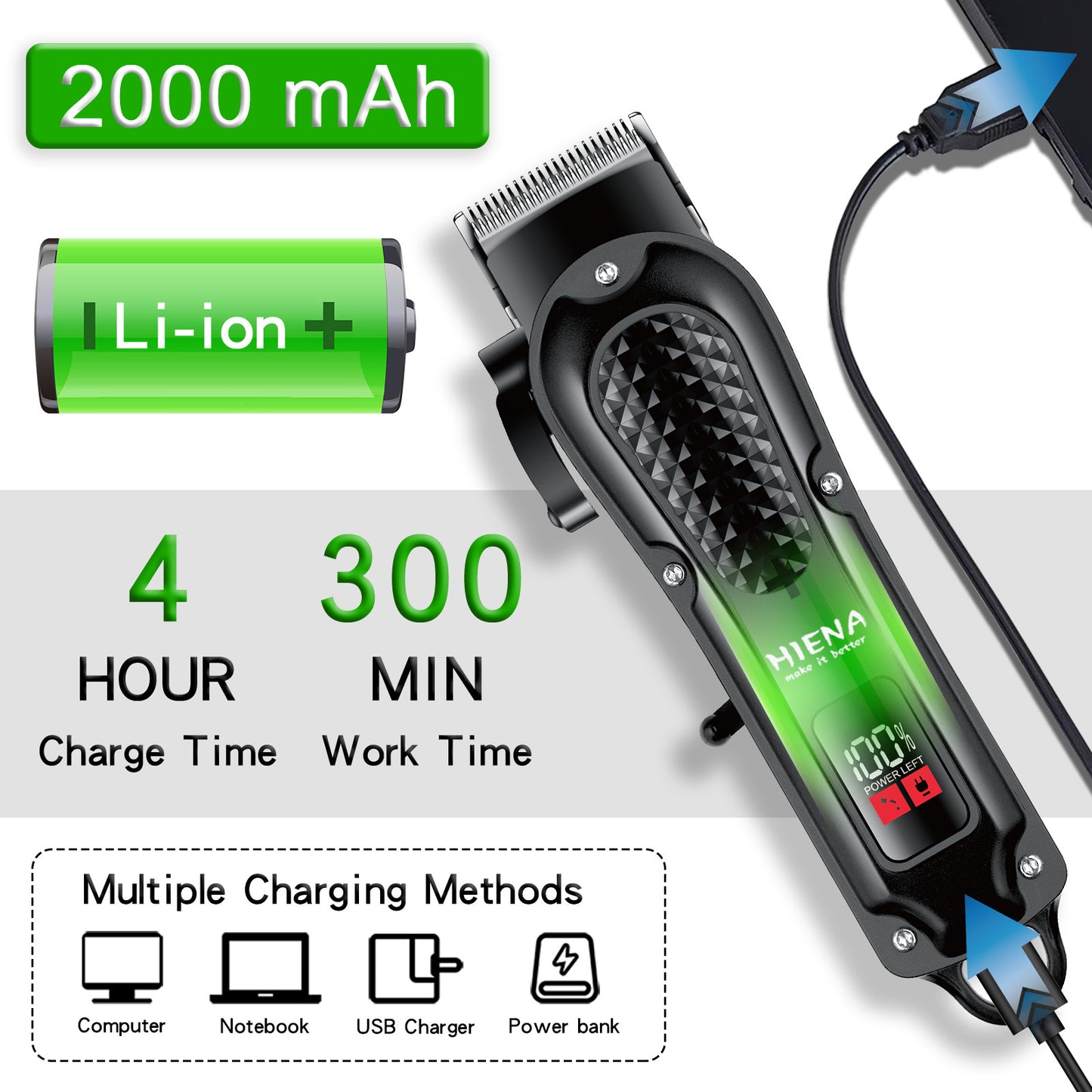 Set de afeitadora eléctrica retro para barbería