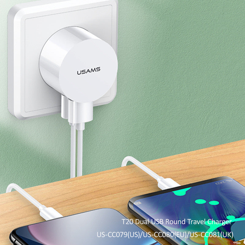 Cargador de teléfono portátil universal doble USB