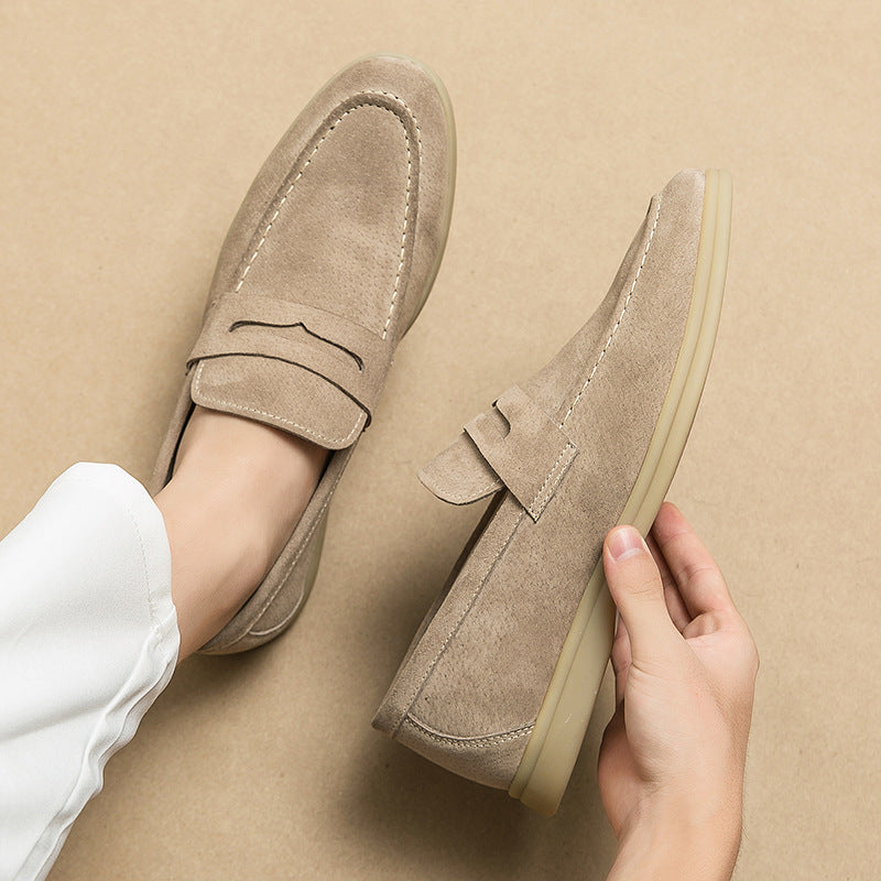 Zapatos de Cuero de Negocios Formales Sencillos de Moda de Tallas Grandes para Hombre