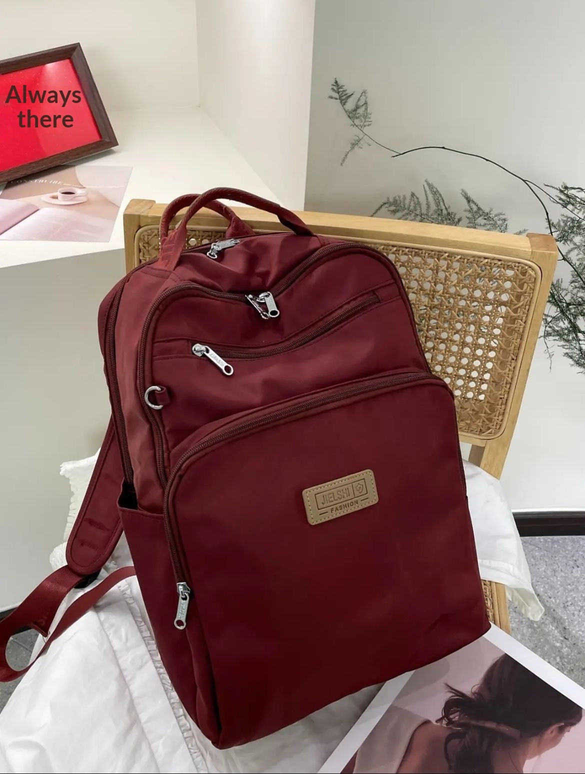 Mochila de senderismo de viaje al aire libre casual de tela Oxford que combina con todo
