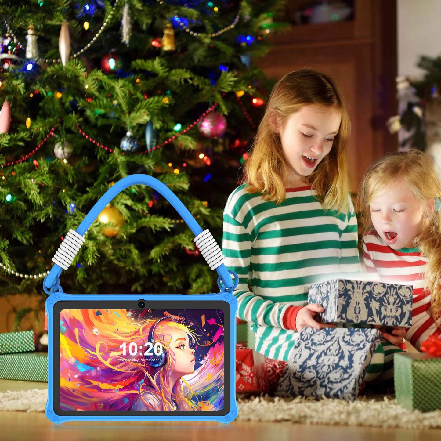 Funda protectora de silicona de correa plana para niños de 7 pulgadas