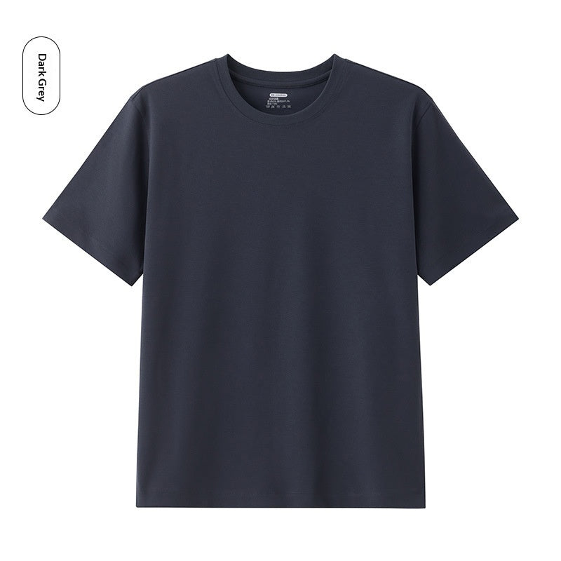 Cool Breathable Liquid-Ammonia Cotton Comfortable T-Shirt Casual Crew Neck Short-Sleeve For Men
