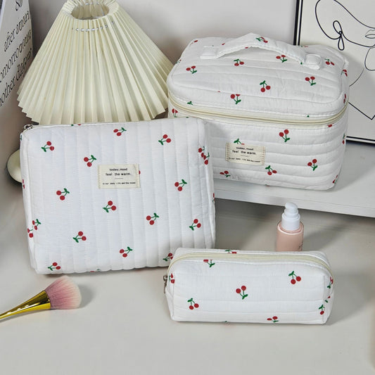 Bolsa de Almacenamiento Portátil de Gran Capacidad para Maquillaje de Mujer