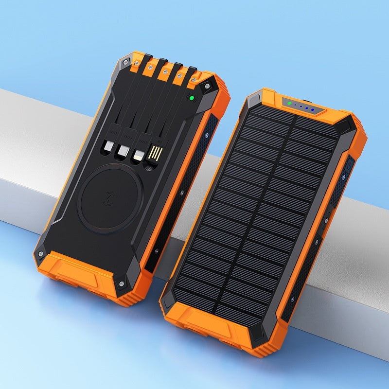 Cargador inalámbrico solar portátil