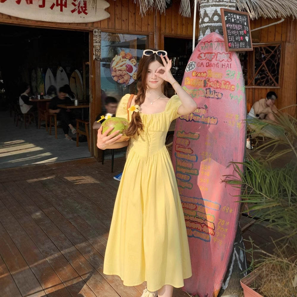 Three-dimensional Printed Patchwork Slimming Dress