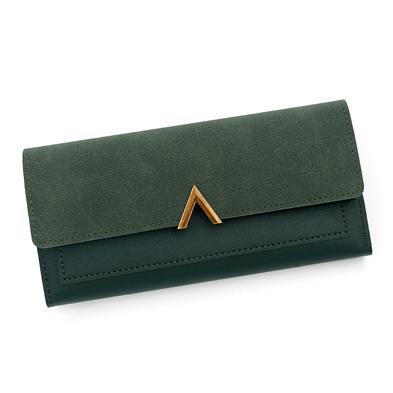 Cartera larga sencilla y a la moda para mujer