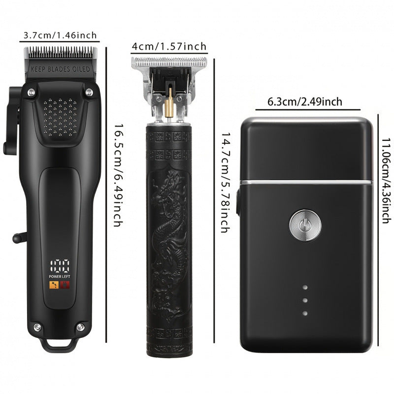 Professional Hair And Beard Grooming Kit Equipped With A Cordless Hair Clipper