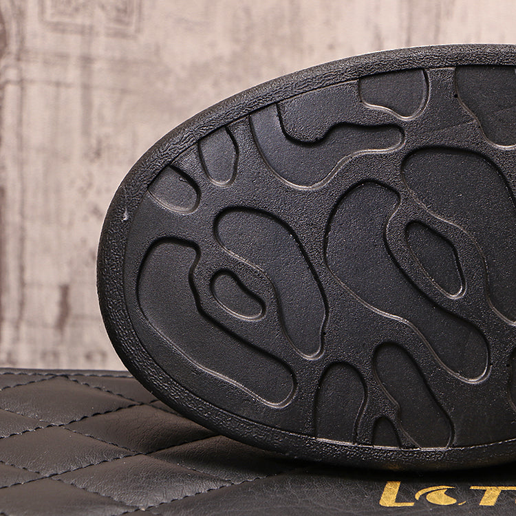 Zapatillas casuales bajas de hombre con pedrería a la moda