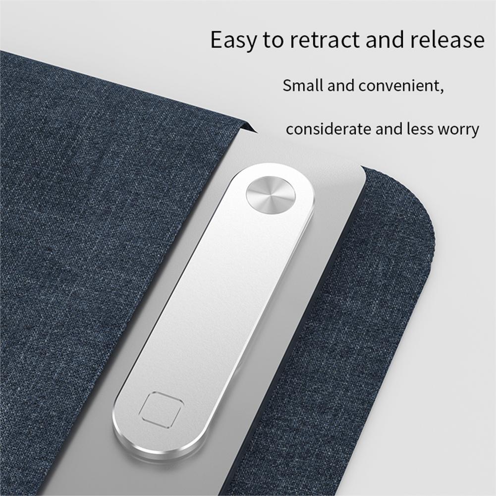Soporte para teléfono portátil, clip lateral ajustable para portátil, soporte magnético para monitor de portátil, soporte para teléfono móvil para portátil, soporte de expansión plegable de aluminio para tableta, para doble pantalla