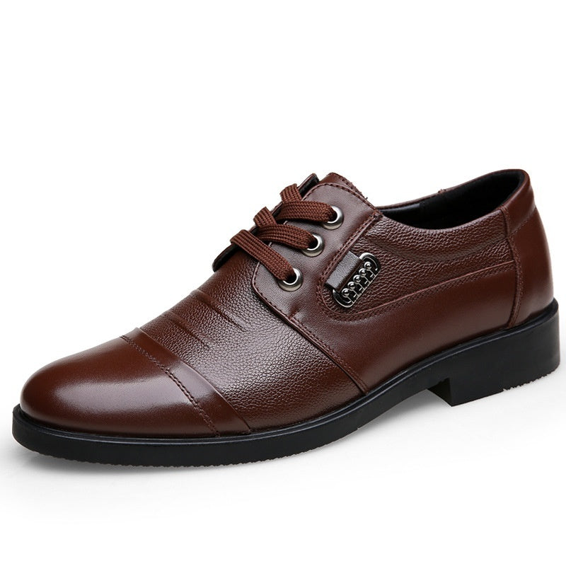 Nuevos Zapatos de Cuero con Cordones para Hombre que Combinan con Todo