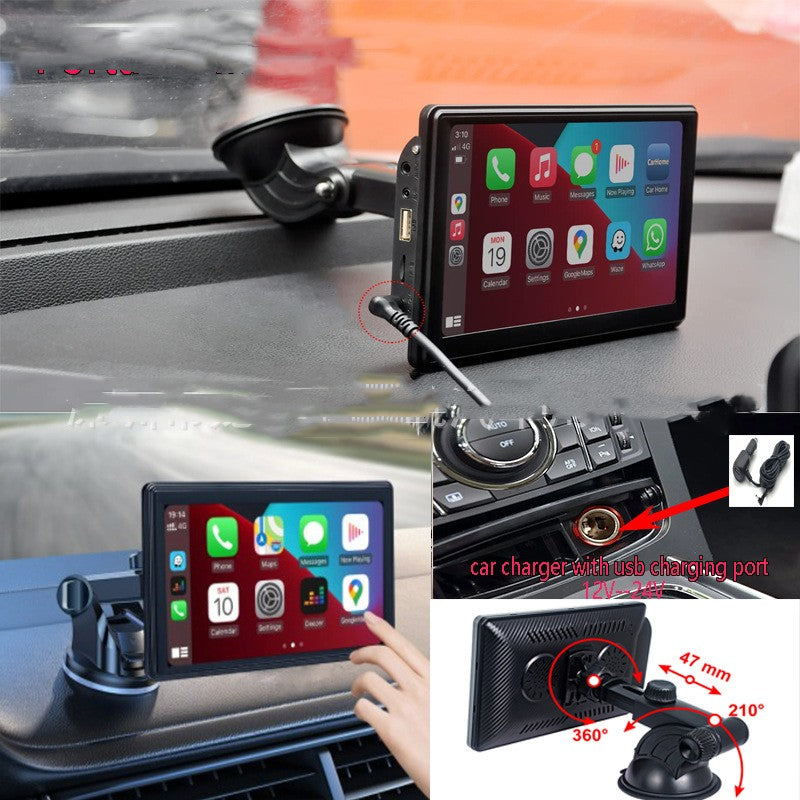 Pantalla inteligente portátil IPS para coche Proyección inalámbrica Carplay Android AUTO