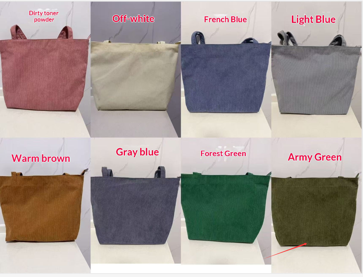 Bolso de pana informal para mujer: a la moda, de tendencia y minimalista