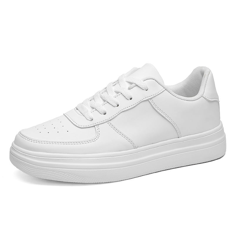 Zapatos de plataforma blancos de talla grande para hombre, primavera y verano