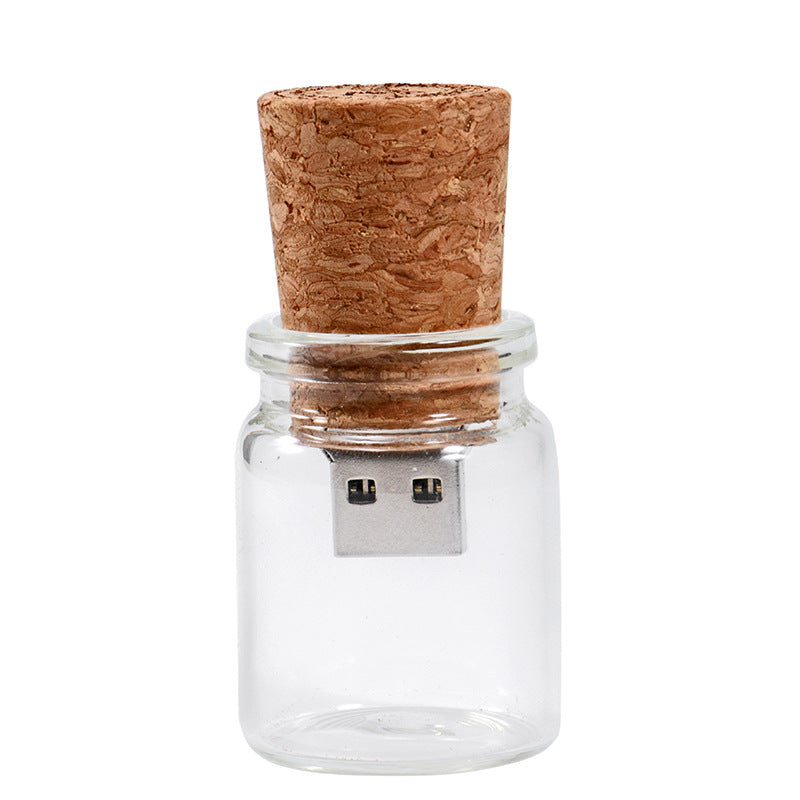 Personalized Wood Lettering Drift Bottle Storage Disk