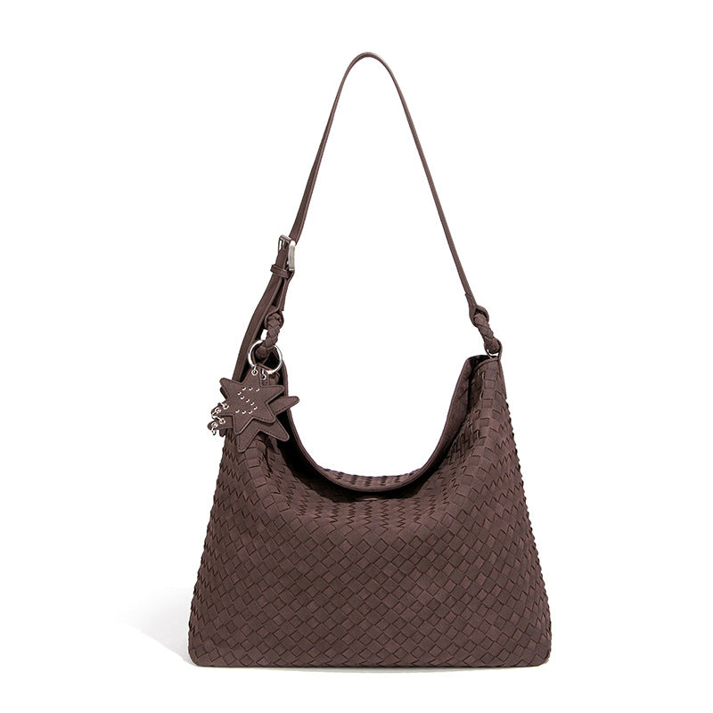 Bolso de mujer tejido a mano, estilo de hombro o axila