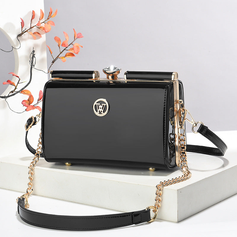 Bolso De Hombro Acolchado Con Forma De Diamante Moderno Y De Nicho Con Textura Premium